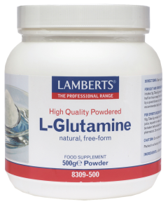 Lamberts L-Glutamine Powder (Free form) 500gr - Γλουταμίνη ελεύθερης μορφής σε σκόνη