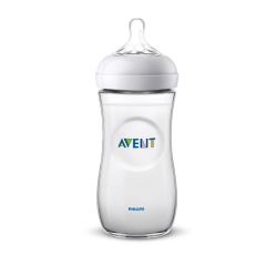 Philips Avent Natural Baby plastic (No BPA) bottle 6m+ 330ml - soft teat with a textured texture, which prevents it from folding, is designed for older babies