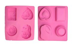 Ethereal Nature Silicone Soap mold (4 Embossed Designs) 1piece - Φόρμα σαπουνιών Σιλικόνης (4 ανάγλυφα σχέδια) 