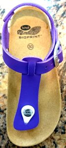 Dr Scholl Boa Vista B/S Kids Purple 1pair - Anatomical sandals with Bioprint technology