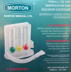 Morton Medical Triball Respiratory Exercise system - Συσκευή εκγύμνασης πνευμόνων 1τμχ