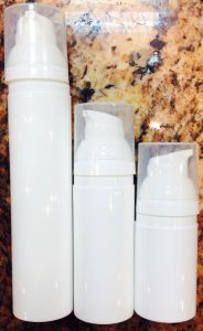 Plastic pump containers Airless 15/30/50/100ml 1pc - For creams and gels (sold per unit)