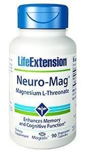 LifeExtension Neuro-Mag™ Magnesium L-Threonate 90veg.caps - Για τη φυσιολογική λειτουργία μυών, νεύρων
