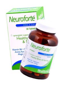 Health Aid Neuroforte 30v.tabs - Δυνατό νευρικό σύστημα (τρέφει τα εγκεφαλικά κύτταρα)