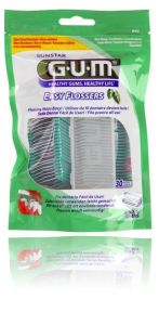 Gum Easy Flossers (890) 30pcs - Convenient on-the-go flossing