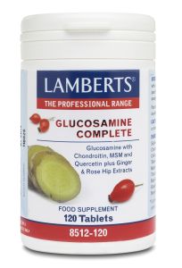 Lamberts Glucosamine Complete (Quercetin+MSM) 120 tabs - υψηλής ισχύος σκεύασμα γλυκοζαμίνης και χονδροϊτίνης