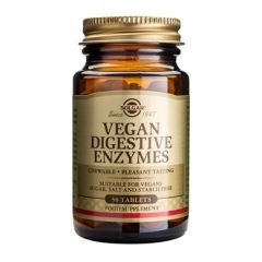 Solgar Vegan Digestive Enzymes 50tabs - φυσική πηγή πεπτικών ενζύμων για αυστηρούς φυτοφάγους (vegans)