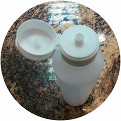 Πλαστικό μπουκάλι για παχύρρευστα υλικά με καπάκι Flip-Flop 250ml 