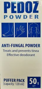 Hamilton Pedoz anti-fungal powder 50gr - Indicated for both feet & hands