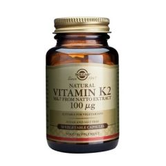 Solgar Vitamin K2 100μg 50veg.caps - απαραίτητη στην ομαλή πήξη του αίματος