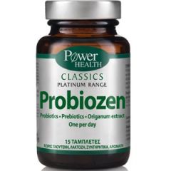 Power Health Probiozen Probiotic 15tabs - εξισορρόπηση της εντερικής χλωρίδας με προβιοτικά, πρεβιοτικά, ρίγανη