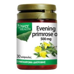 Power Health Evening Primrose 30caps 500mg - treatment of premenstrual syndrome symptoms