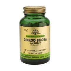 Solgar Ginkgo Biloba Leaf Extract 60veg. caps - για την υγεία του εγκεφάλου και της αναπνευστικής οδού