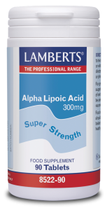 Lamberts Alpha Lipoic Acid 300mg 90tabs - πανίσχυρο αντιοξειδωτικό  που βοηθά στην παραγωγή ενέργειας