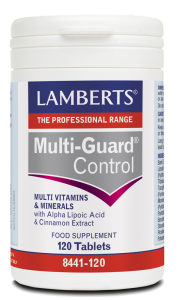 Lamberts Multi-Guard Control 120tabs - Βιταμίνες, Ιχνοστοιχεία, Μέταλλα, Κανέλλα και Άλφα Λιποϊκό Οξύ