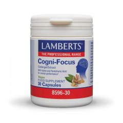 Lamberts Cogni-Focus Galangal Extract 30.caps - συμβάλλει στη μείωση της κούρασης και της κόπωσης