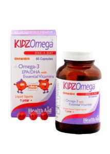 Health Aid Kidz Omega Fortified fish oil 60caps - Ιχθυέλαιο & Πολυβιταμίνες - Ανοίγει την όρεξη