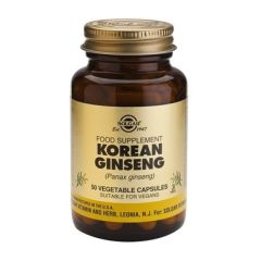 Solgar Korean Ginseng 50veg.caps - η πιο τονωτική μορφή Ginseng έχει προσαρμογενείς ιδιότητες