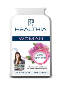 Healthia Woman Pre & Post Menopause 450mg 60caps - Support for premenstrual syndrome and menopause