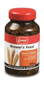 Lanes Brewer's Yeast 300mg 400tabs - Μαγιά Μπύρας Για Τη Διατήρηση Της Καλής Υγείας Μαλλιών, Νυχιών Και Δέρματος