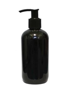 Plastic caramel color bottle with pump for shampoos 250ml - Μπουκάλι καραμελέ με αντλία 