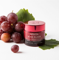 Apivita Wine Elixir Anti Wrinkle & Firming day Light Texture cream 50ml - Κρέμα ημέρας για αντιμετώπιση και πρόληψη των ρυτίδων 