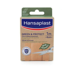 Hansaplast Green & Protect 1 large wound patch (0% Latex) 1m x 6cm - Μεγάλο ενιαίο επίθεμα πληγών (Χανσαπλαστ του μέτρου κόβεις όσο χρειάζεσαι)