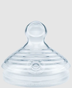 Nuk Nature Sense teat softer (Medium flow) 2.teats - Silicone nipple similar to mother's breast, does not contain bisphenol A (BPA), 2 pieces
