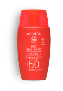 Apivita Bee Sun safe Dry touch SPF50 Invisible Face fluid 50ml - Λεπτόρρευστη Kρέμα Προσώπου Dry Touch SPF50