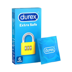 Durex Extra Safe Condoms 6τμχ - Προφυλακτικά με μεγαλύτερο πάχος & λιπαντικό