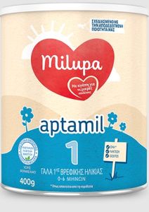 Milupa Aptamil 1 powdered baby milk 400gr - γάλα 1ης βρεφικής ηλικίας σε σκόνη