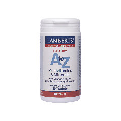 Lamberts AtoZ (A to Z) Multivitamin (8429-60) 60tabs - Ευρύ φάσμα θρεπτικών συστατικών στο 100% της Συνιστώμενης Ημερήσιας Δόσης