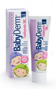 Intermed Babyderm Toothpaste 1000 ppm (Baby chewing gum flavor) 50ml - Φθοριούχος οδοντόκρεμα για την φροντίδα των παιδικών δοντιών 