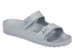 Scholl Bahia Silver anatomic slippers 1.pair - Mules Silver Bahia