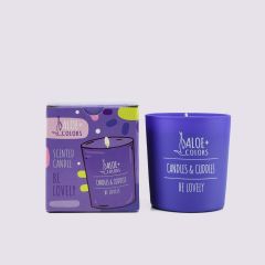 Aloe+ Colors Scented Soy Candle Be Lovely 1.piece - Αρωματικό Κερί Σόγιας της Aloe+Colors Be Lovely (καραμέλα-πικραμύγδαλο).
