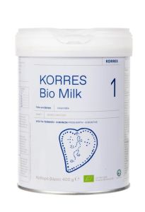 Korres Bio Milk 1 Infant Cow's powdered milk 400gr - Βιολογικό Αγελαδινό Γάλα για Βρέφη 0-6 μηνών