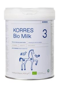Korres Bio Milk 3 Infant Cow's powdered milk 400gr - Βιολογικό Αγελαδινό Γάλα για Νήπια και Μικρά Παιδιά από 12 μηνών