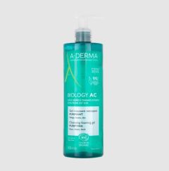 A-Derma Biology AC Gel Moussant 400ml - organic foaming gel for the gentle cleansing of oily, acne-prone skin