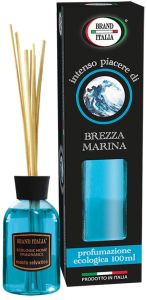 Brand Italia Brezza Marina See breeze room fragnances with sticks 100ml - Αρωματικό χώρου θαλάσσια αύρα με στικακια