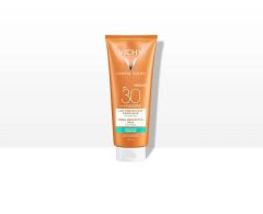 Vichy Capital Soleil Fresh Protective milk Face & Body (Hydrating) 300ml - Moisturizing Sunscreen Emulsion Beach Protect - SPF 30