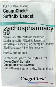Roche CoaguChek Softclix sterile lancets 50.lancets - Sterile lancets for INR measurement