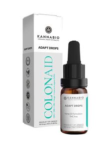 Kannabio Adapt Drops ColonAid CBD+CBG+CBC+G 10ml - μοναδικό μείγμα τριών κανναβινοειδών CBG 10%, CBD 5%, CBC 2.5%