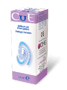 PharmaQ Cue otic (ear) drops for external otitis 15ml - emollient solution, helping the treatment of the irritations of the outer ear canal