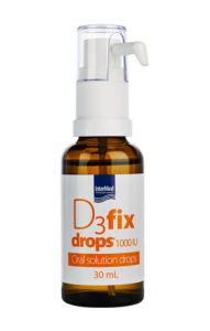 Intermed D3fix drops 1000iu 30ml - Vitamin D3 food supplement 1000 iu /drop