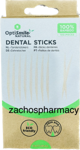 Optismile Bamboo Dental Sticks Eco Friendly (100% Bamboo) 100.pieces - Οδοντογλυφίδες από μπαμπου 