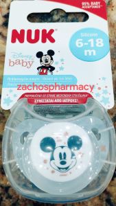 Nuk Disney (Mickey) Baby Silicone Soother 6-18months 1piece - With Disney figures