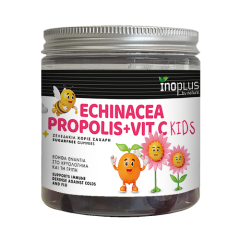 Inoplus Echinacea - Propolis - Vit C sugar free 60.Gummies - μασώμενα ζελεδάκια για παιδιά, με εχινάτσεα, πρόπολη και βιταμίνη C
