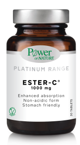 Power Health Ester-C 500mg 50.tbs - περιέχει φυσικούς μεταβολίτες της βιταμίνης C και ασβέστιο