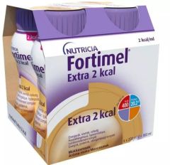 Nutricia Fortimel Extra 2 Kcal Moca 4x200ml - τρόφιμο για ειδικούς ιατρικούς σκοπούς διατροφικά πλήρες