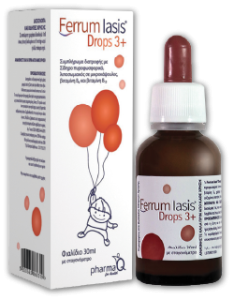 PharmaQ Ferrum Iasis Oral drops 3+ 30ml - Σίδηρος Πυροφωσφορικός Λιποσωμιακός σε μικροκάψουλες, Βιταμίνη Β6 και Βιταμίνη Β12